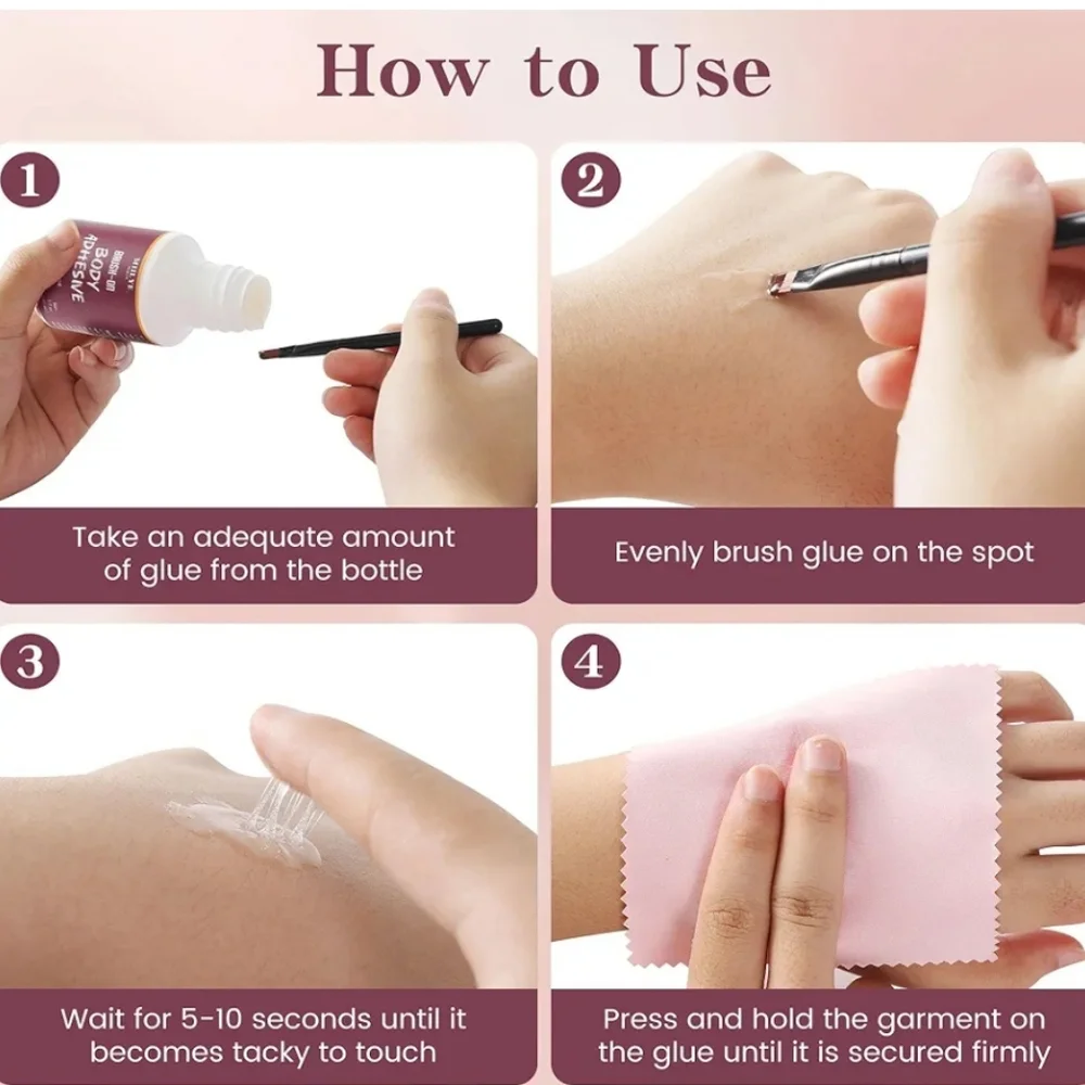 Brush-On Body Adhesive